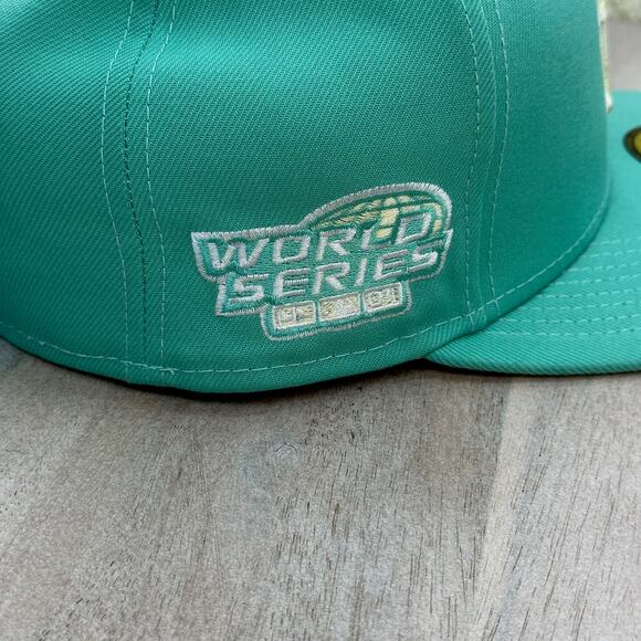 Boston Red Sox New Era Mint Green Hat 2004 World Series Patch Size 7 3/4 Rare - Picture 13 of 15